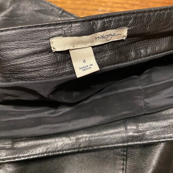 COPY - Halogen Leather Black Pencil Skirt Sz 4 - Picture 4 of 4